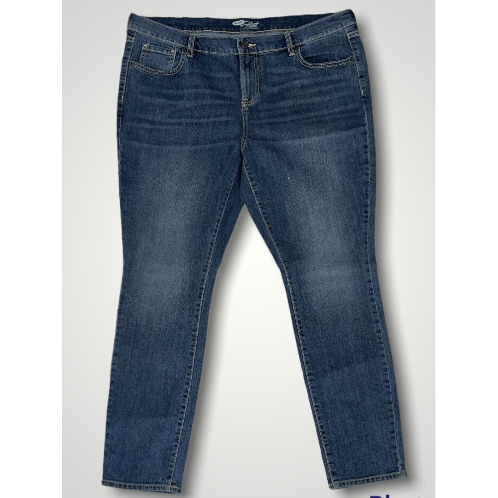 Old Navy The Flirt Skinny Jeans Women's Plus 18 42x30 Regular Mid Rise Dark Wash